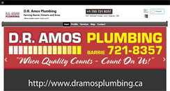 Desktop Screenshot of dramosplumbing.ca