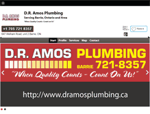 Tablet Screenshot of dramosplumbing.ca